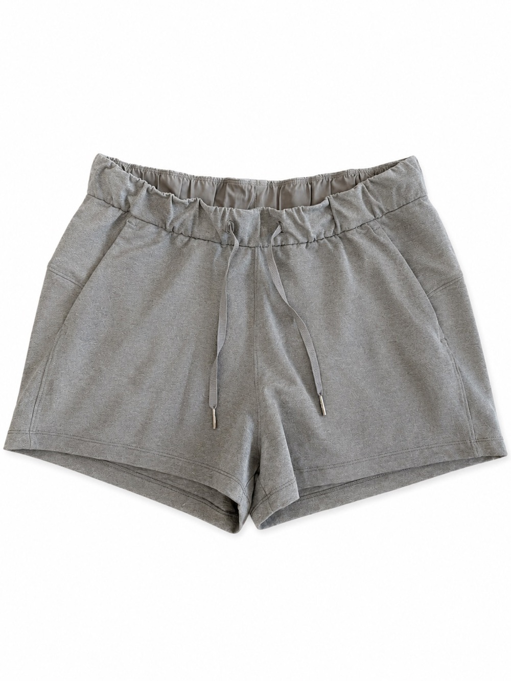 lululemon athletica Gray Elastic & Drawstring Athletic Shorts